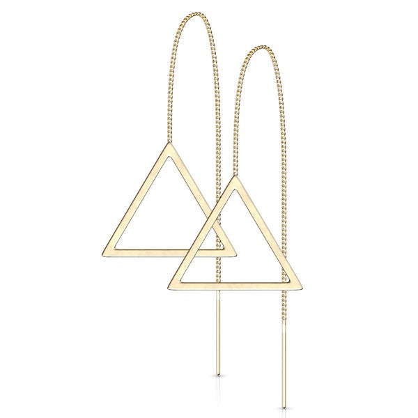 Geometric Threader Earrings - All Sales Final