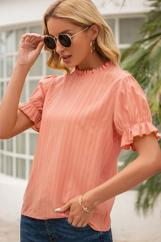 Claire Ruffle Blouse | 2 colors - All Sales Final