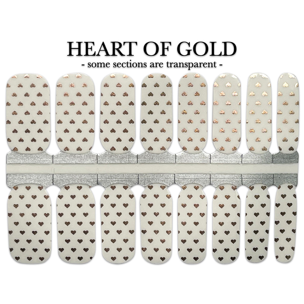 Nail Wrap - Heart of Gold
