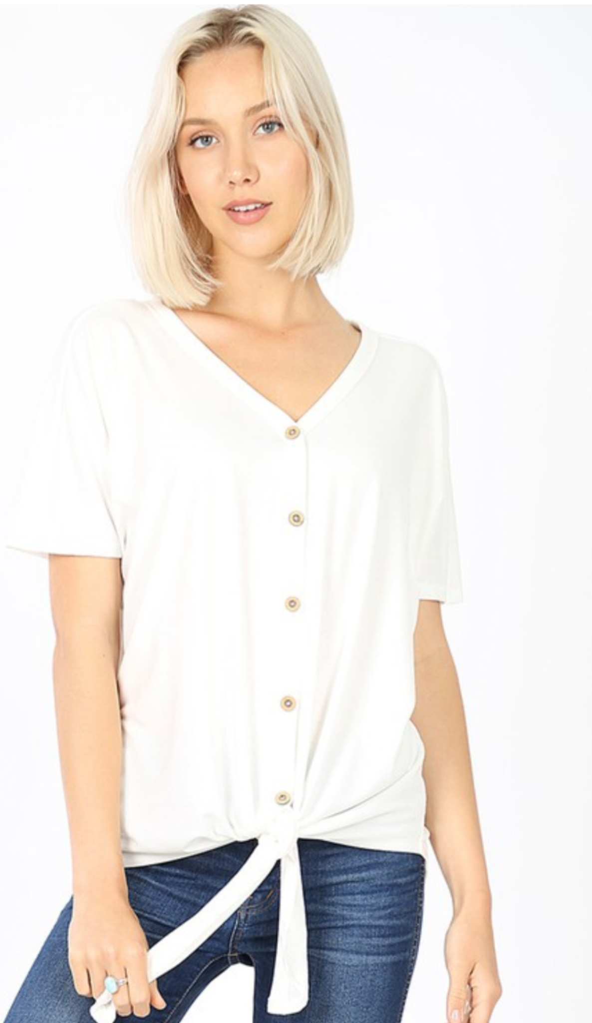 Get Up & Go Front Knot Top - All Sales Final