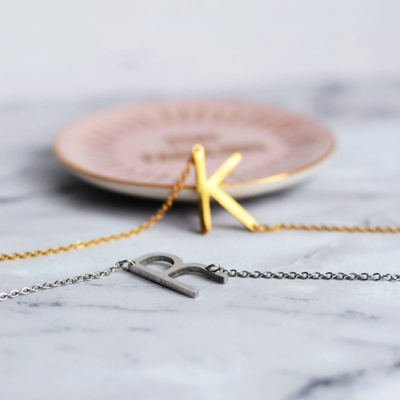 Mini Initial Letter Necklace