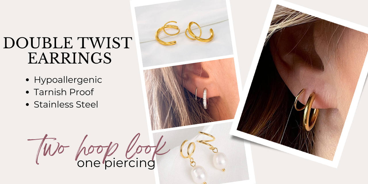 DOUBLE TWIST EARRINGS