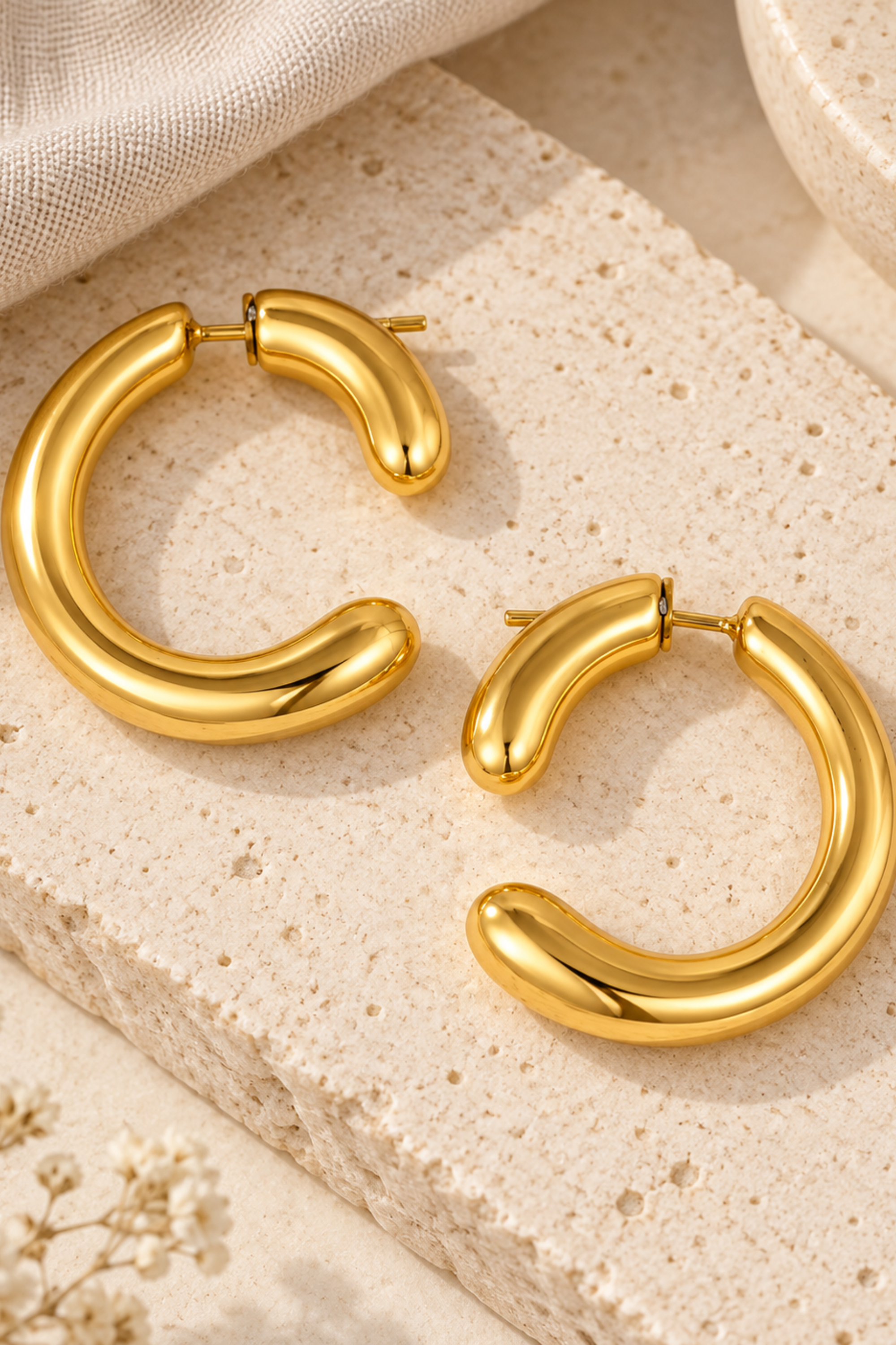 Chunky Hoop Earrings