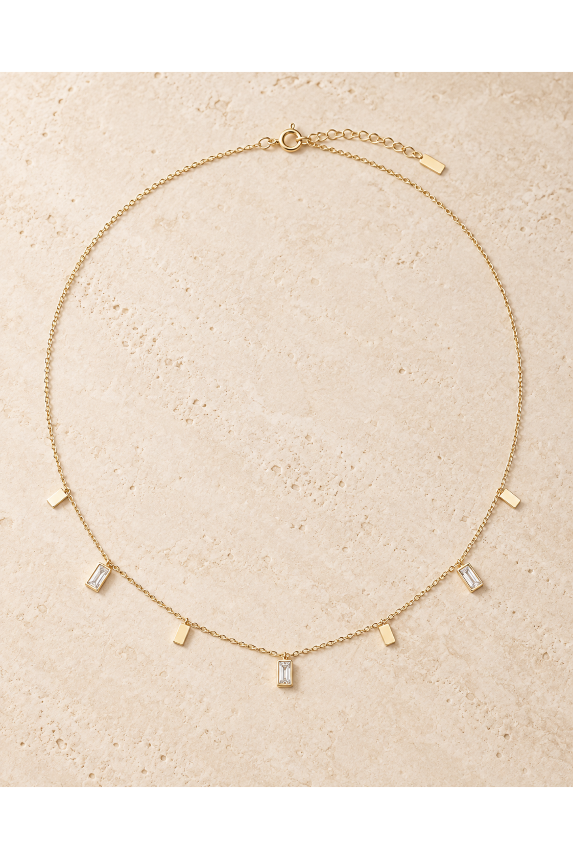 Geometric Sparkle Necklace - 3 Styles