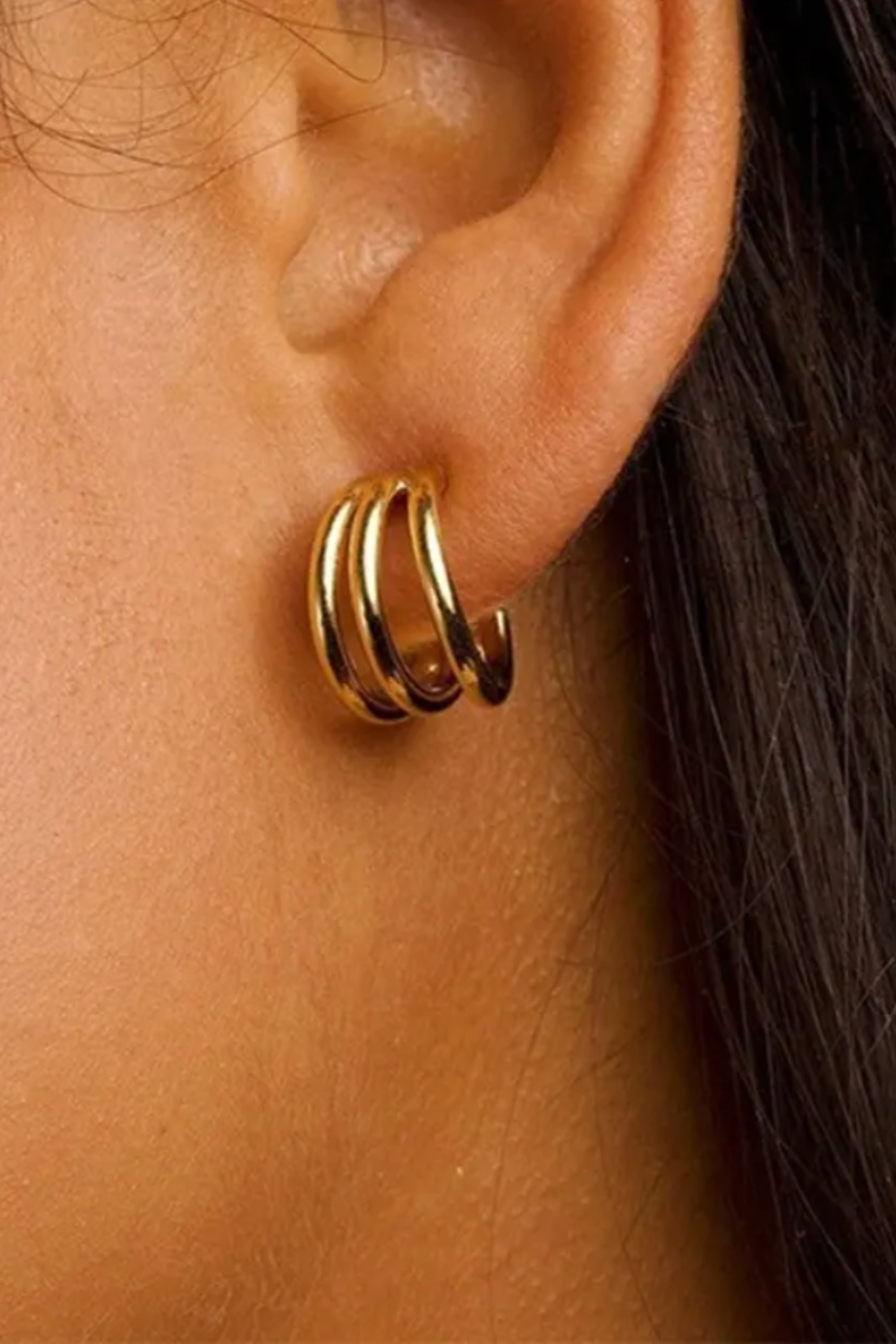 Triple Hoop Earrings