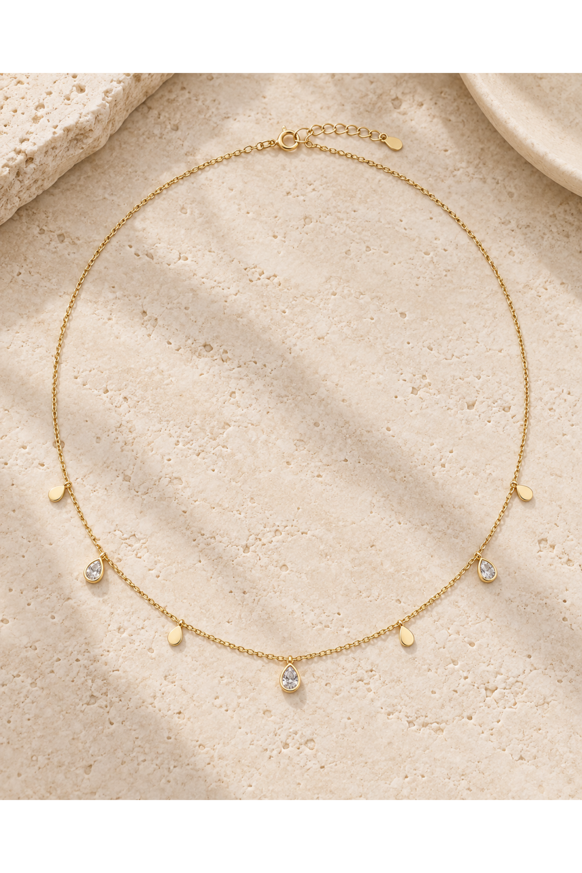 Geometric Sparkle Necklace - 3 Styles