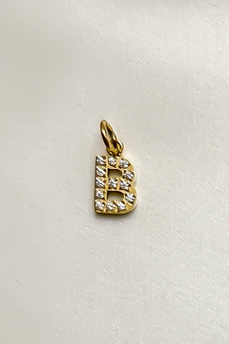 Charm - Mini Initial Sparkle