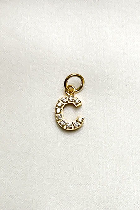 Charm - Mini Initial Sparkle
