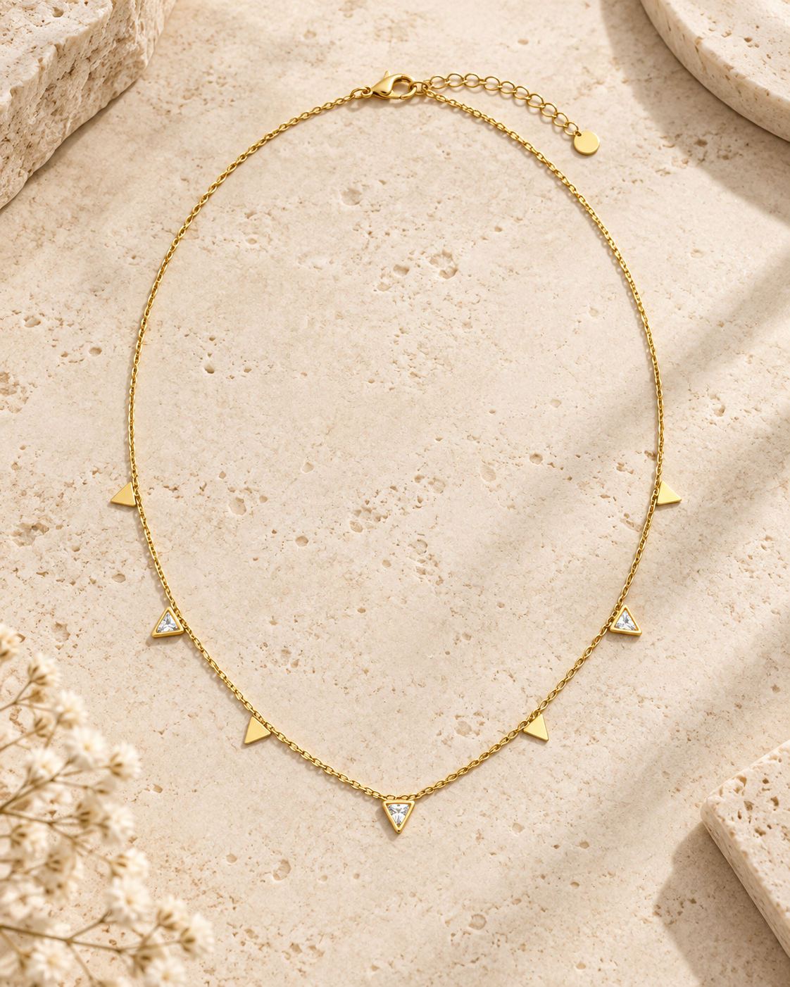 Geometric Sparkle Necklace - 3 Styles