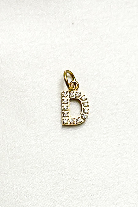 Charm - Mini Initial Sparkle