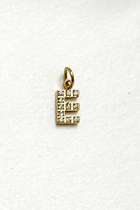 Charm - Mini Initial Sparkle