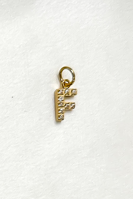 Charm - Mini Initial Sparkle