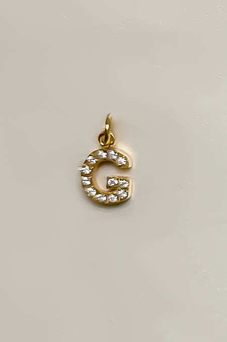 Charm - Mini Initial Sparkle