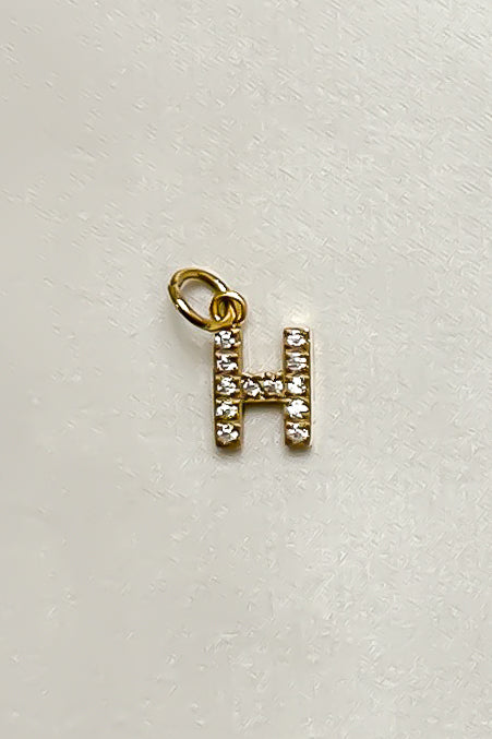 Charm - Mini Initial Sparkle
