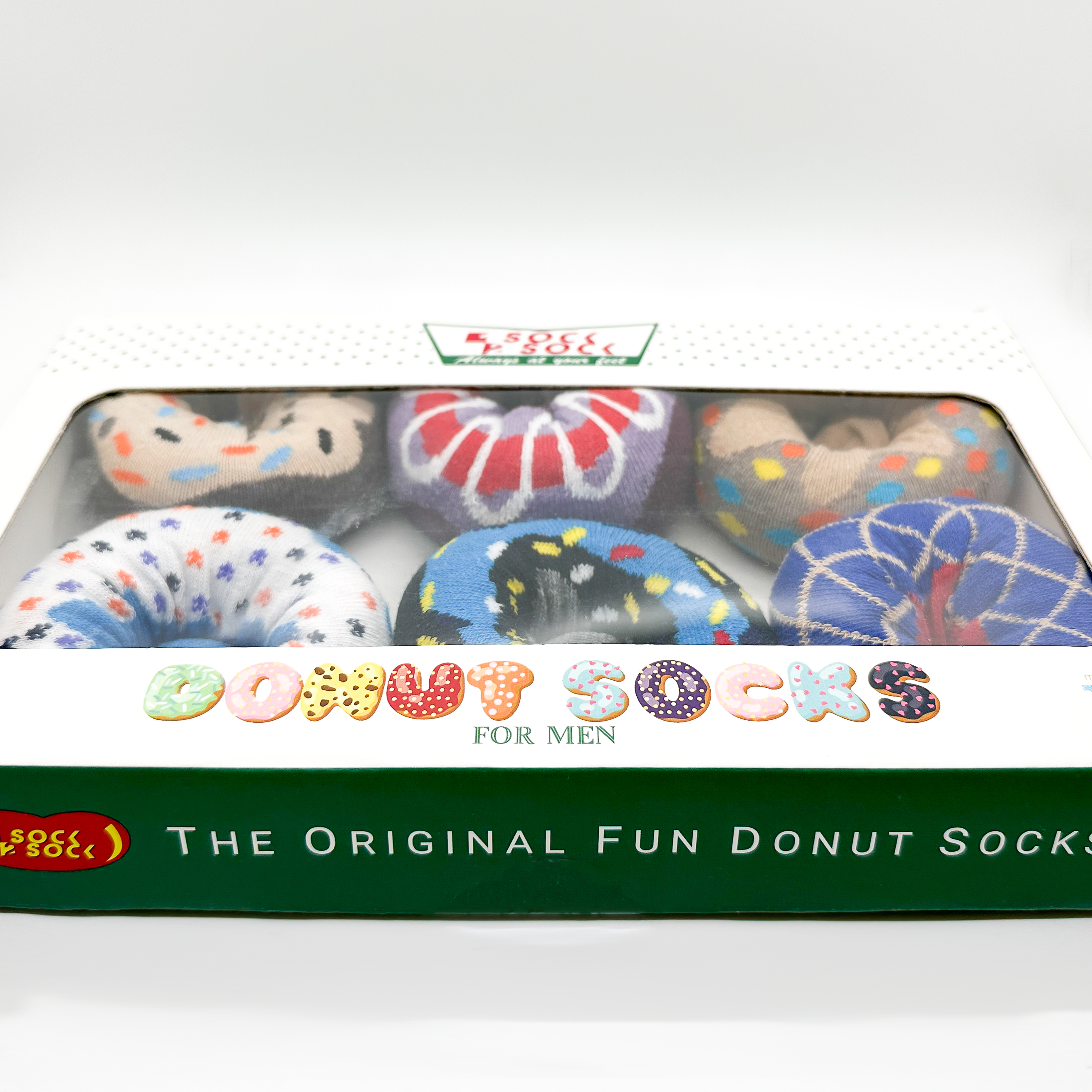 Men's Donut Socks - 6 Pack