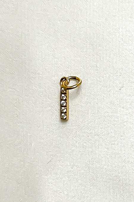 Charm - Mini Initial Sparkle
