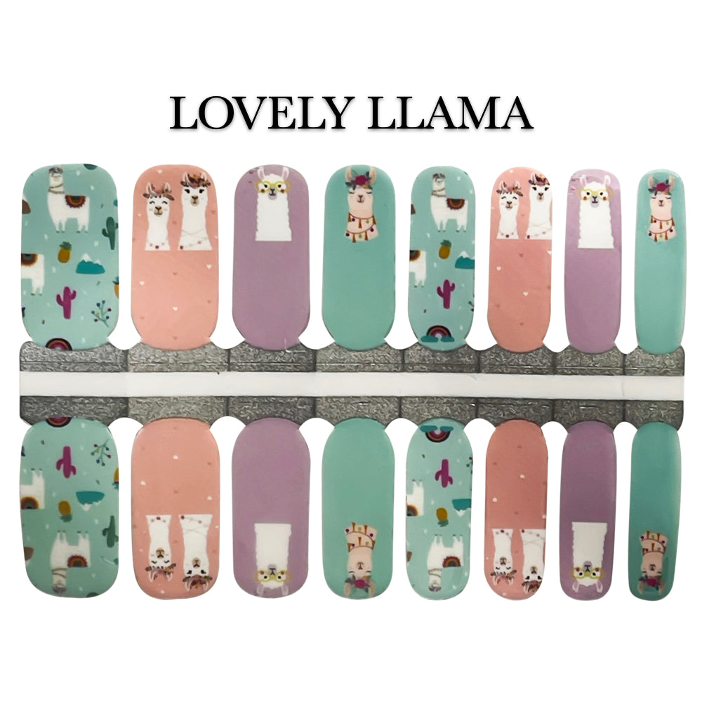 Nail Wrap - Lovely Llama