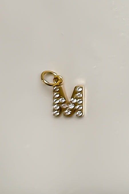 Charm - Mini Initial Sparkle