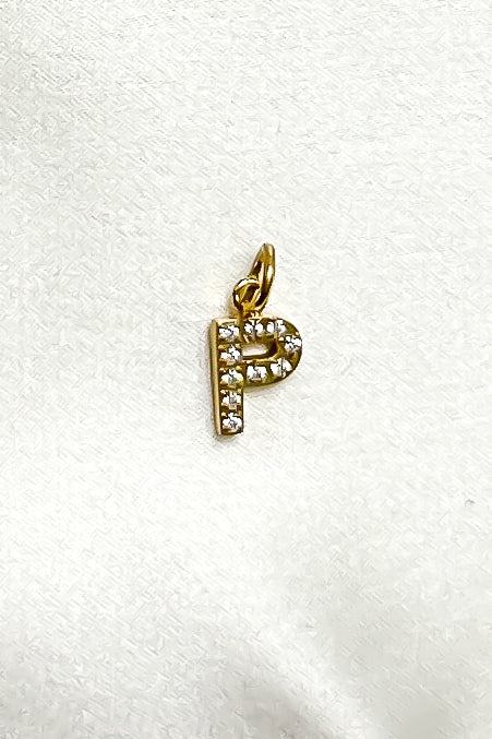 Charm - Mini Initial Sparkle