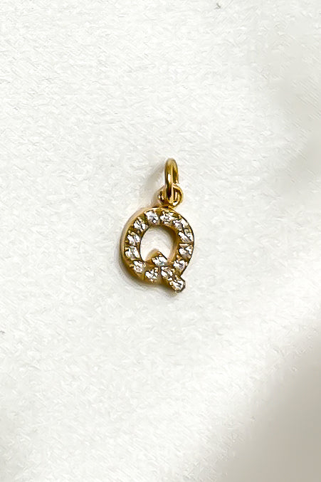 Charm - Mini Initial Sparkle