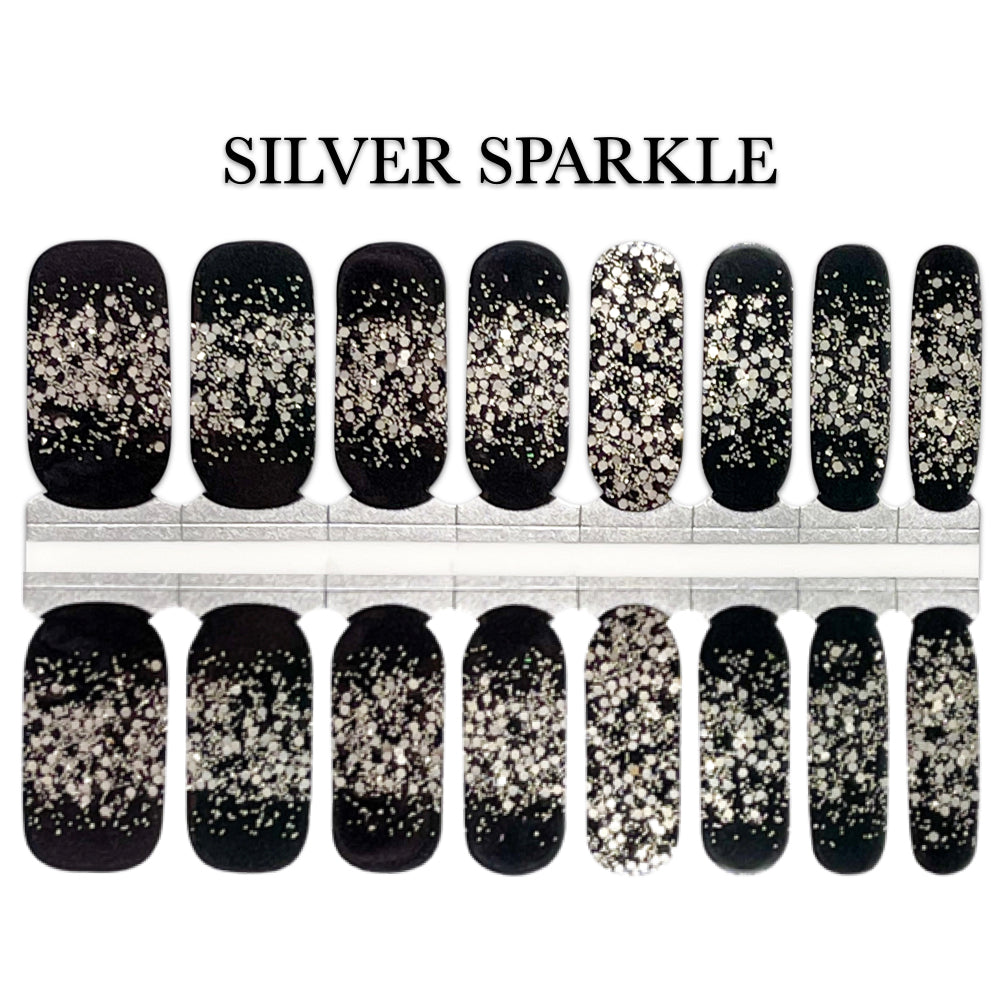 Nail Wrap - Silver Sparkle
