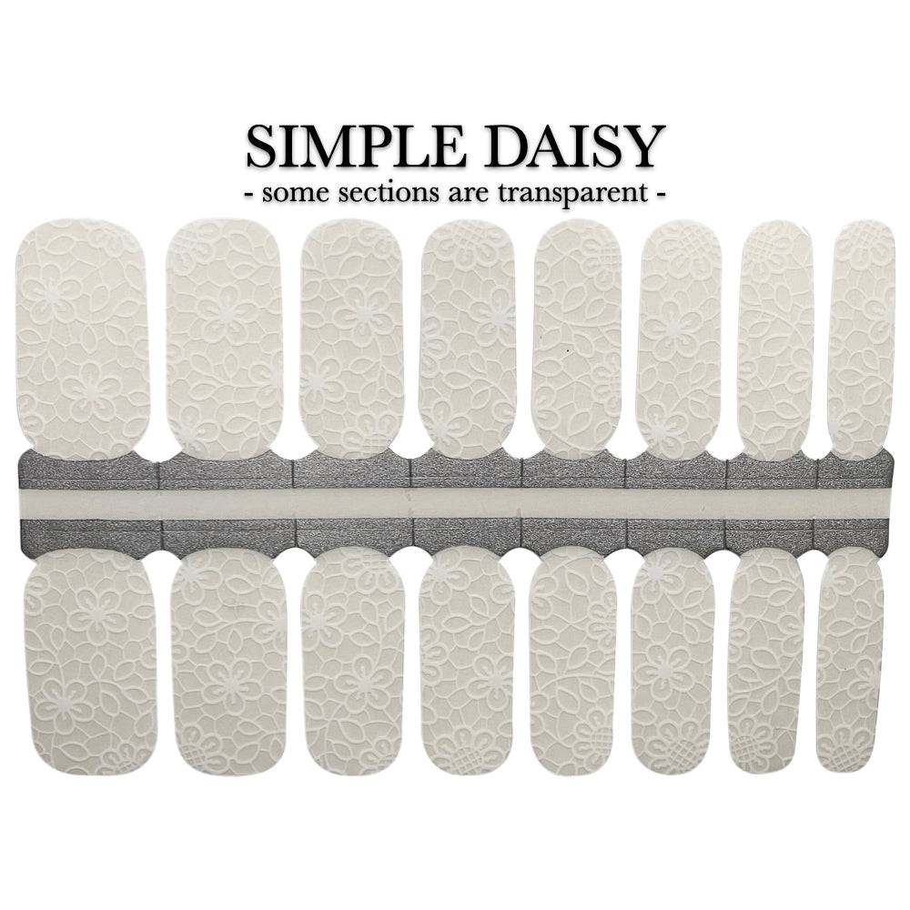 Nail Wrap - Simple Daisy