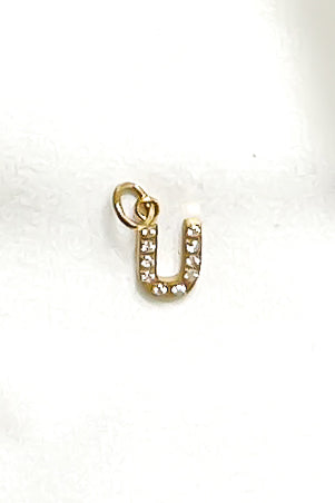Charm - Mini Initial Sparkle