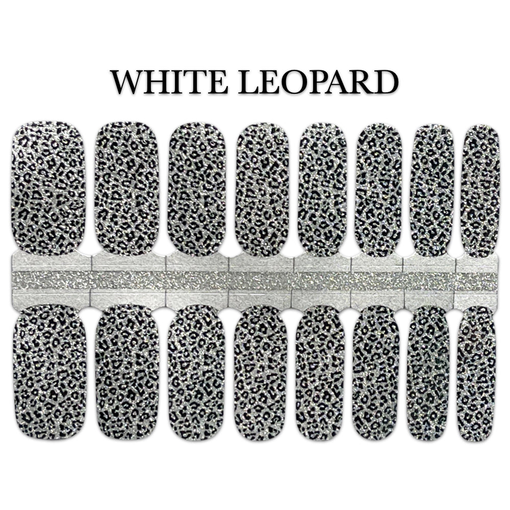Nail Wrap - White Leopard