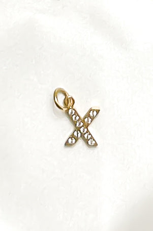 Charm - Mini Initial Sparkle