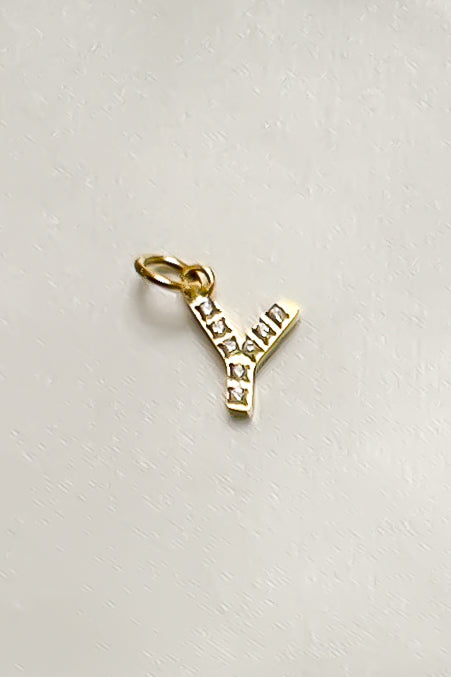 Charm - Mini Initial Sparkle