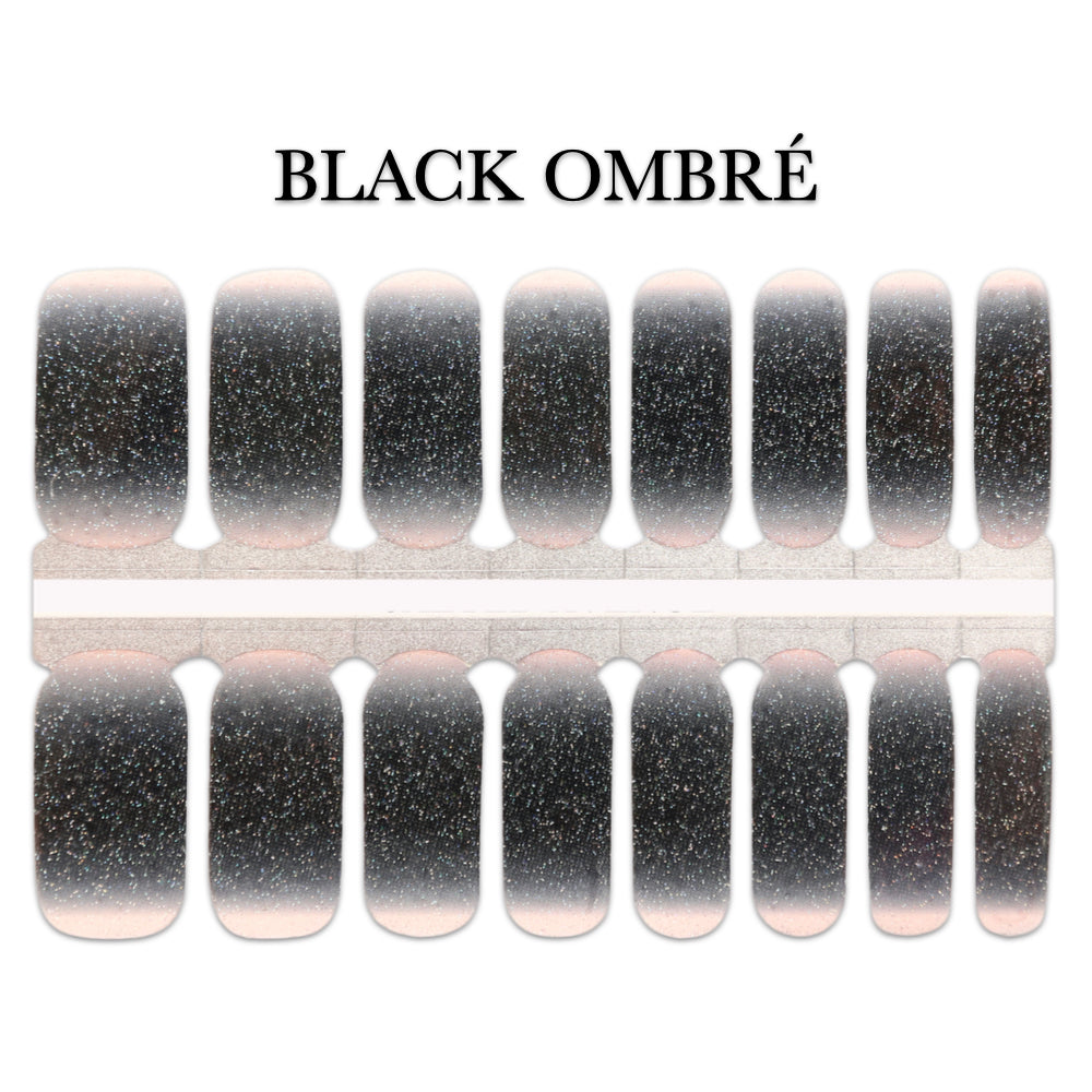 Nail Wrap - Black Ombre