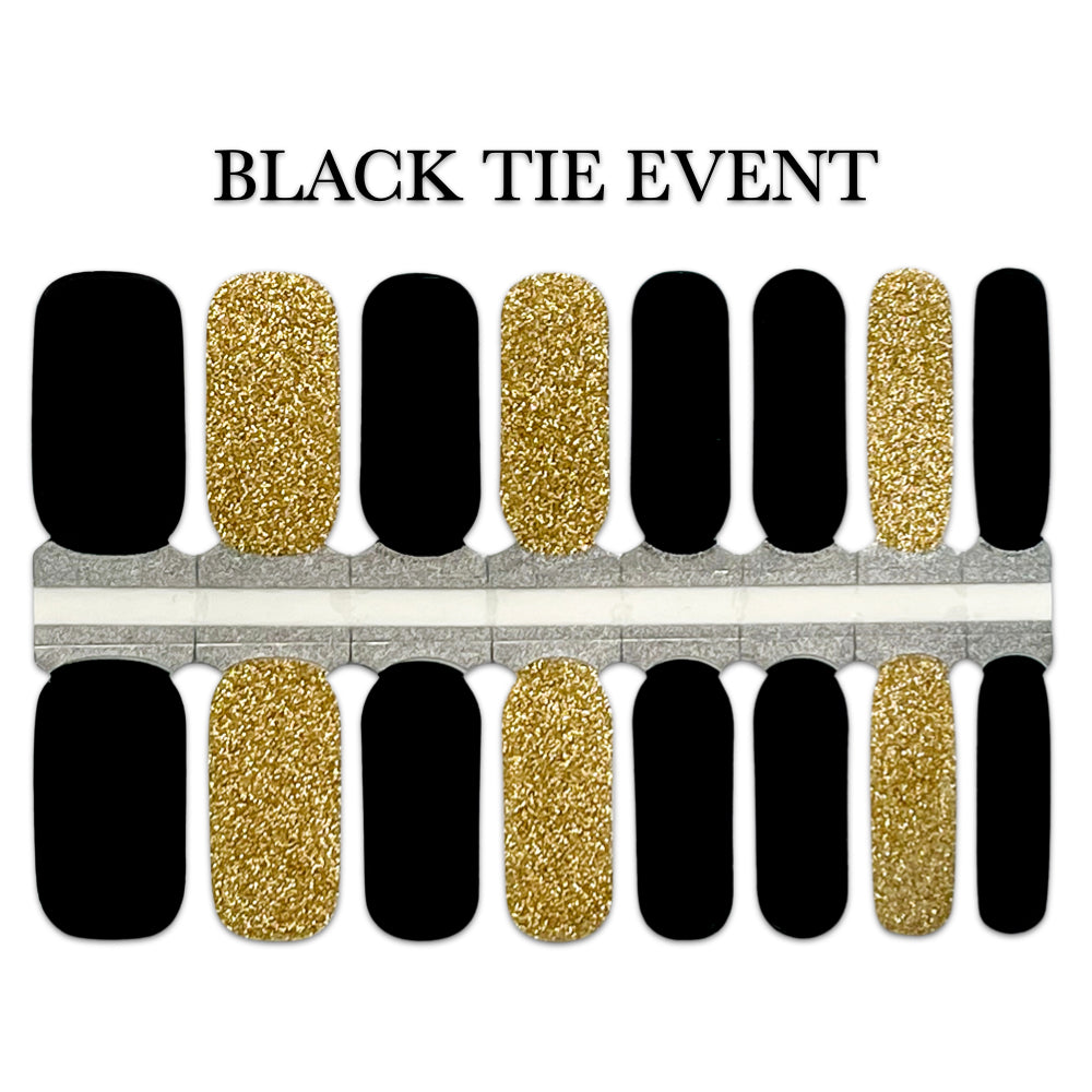 Nail Wrap - Black Tie Event