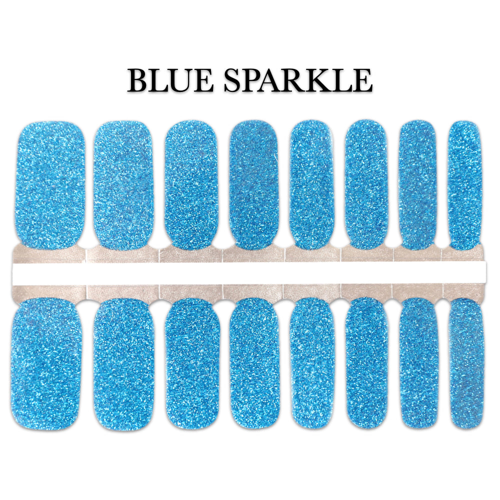 Nail Wrap - Blue Sparkle