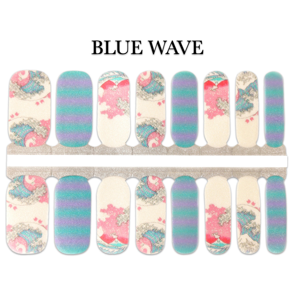 Nail Wrap - Blue Wave