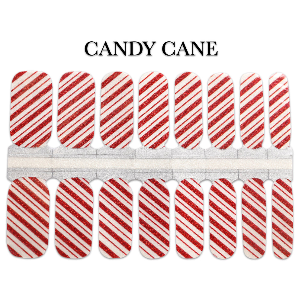 Nail Wrap - Candy Cane