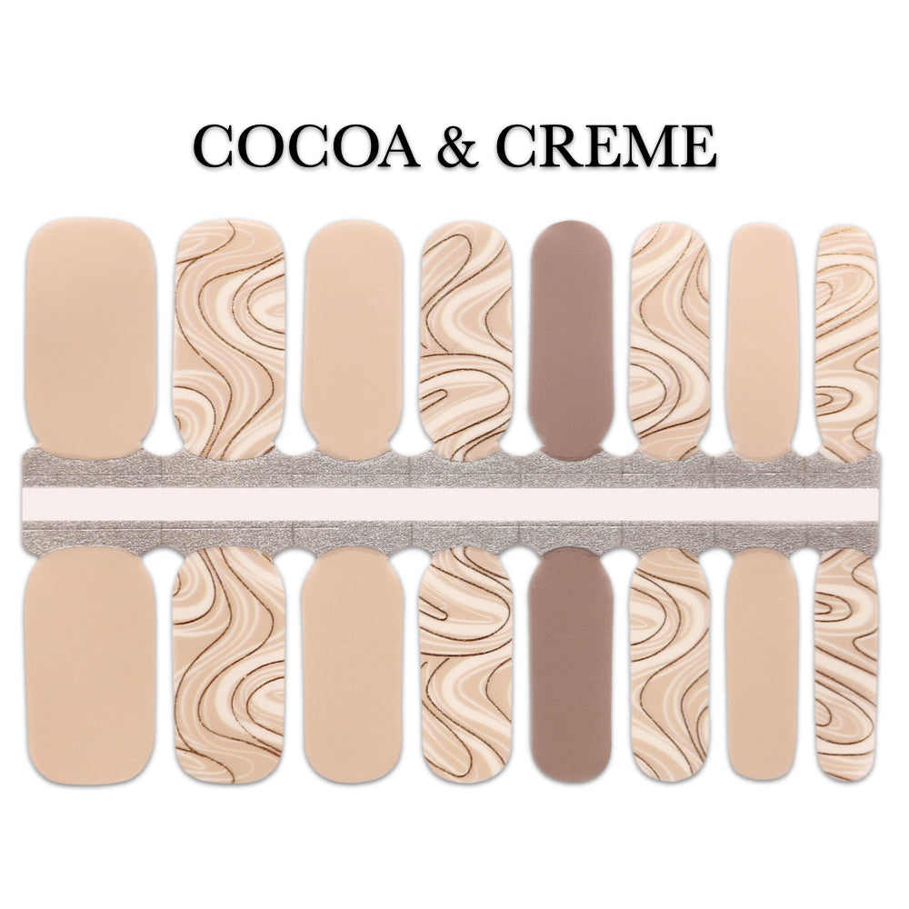 Nail Wrap - Cocoa & Crème