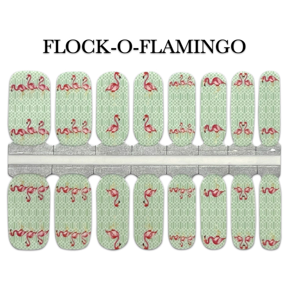 Nail Wrap - Flock-O-Flamingo