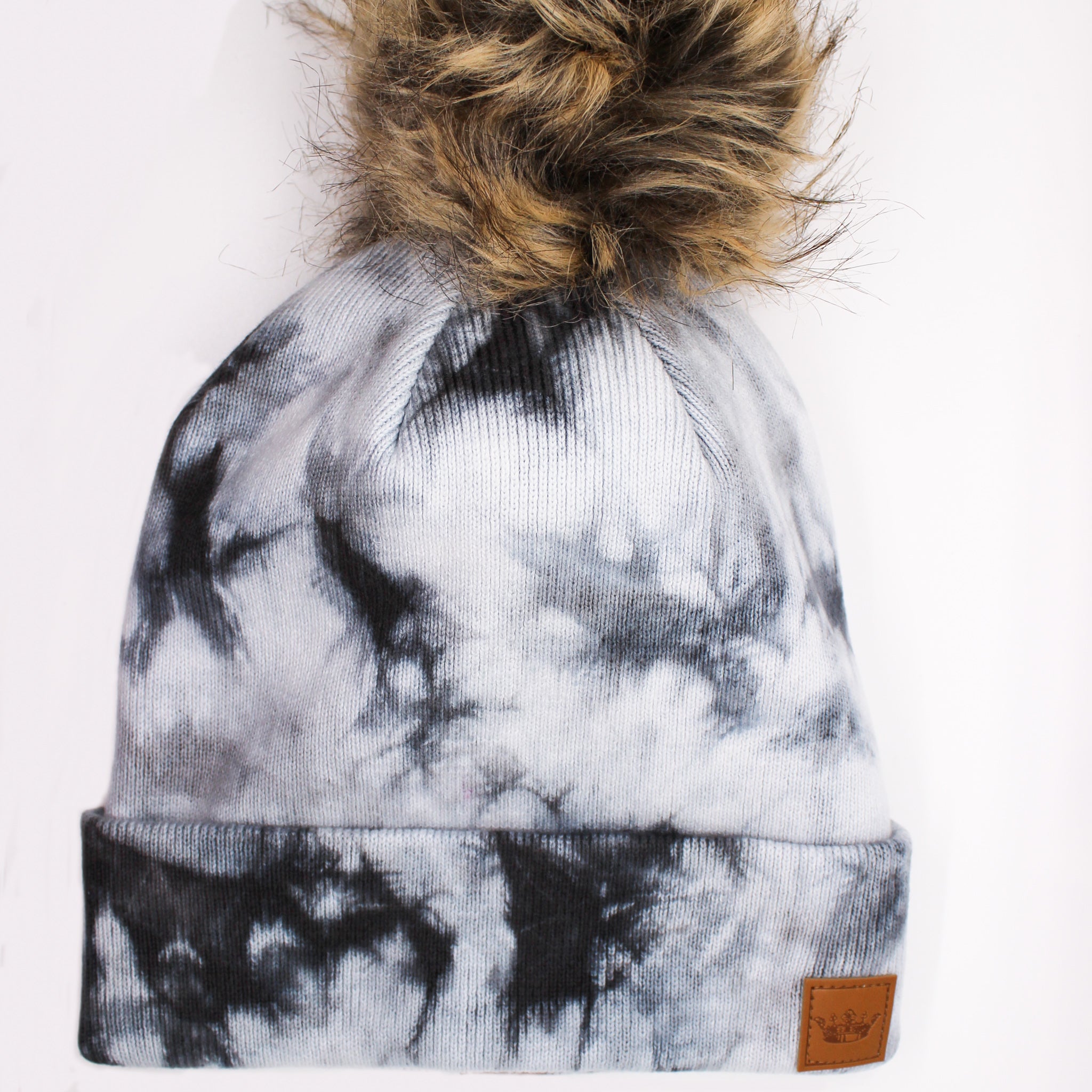 Tie Dye Pom Pom Beanie