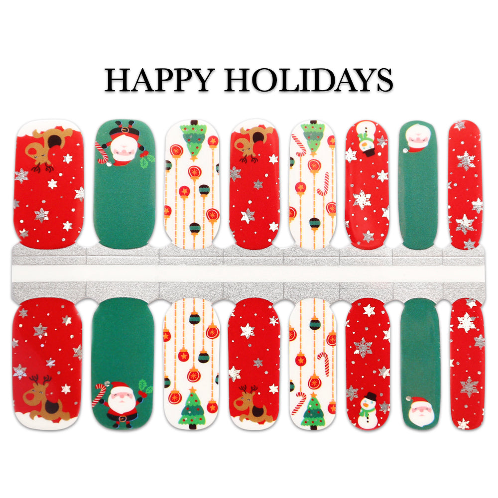 Nail Wrap - Happy Holidays