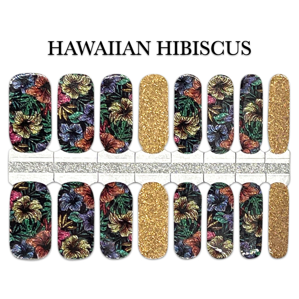 Nail Wrap - Hawaiian Hibiscus