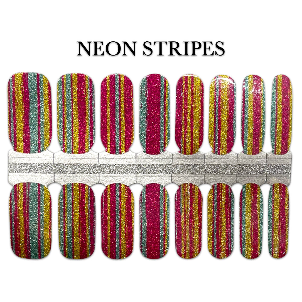Nail Wrap - Neon Stripes