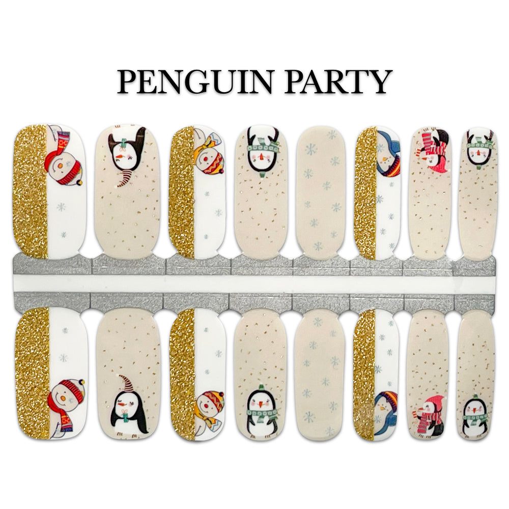 Nail Wrap - Penguin Party