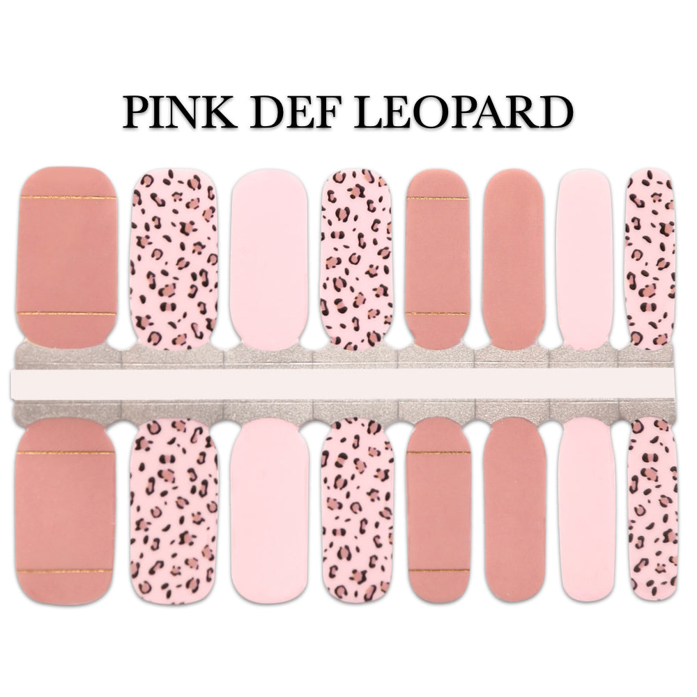 Nail Wrap - Pink Def Leopard