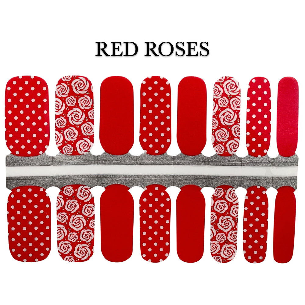Nail Wrap - Red Roses