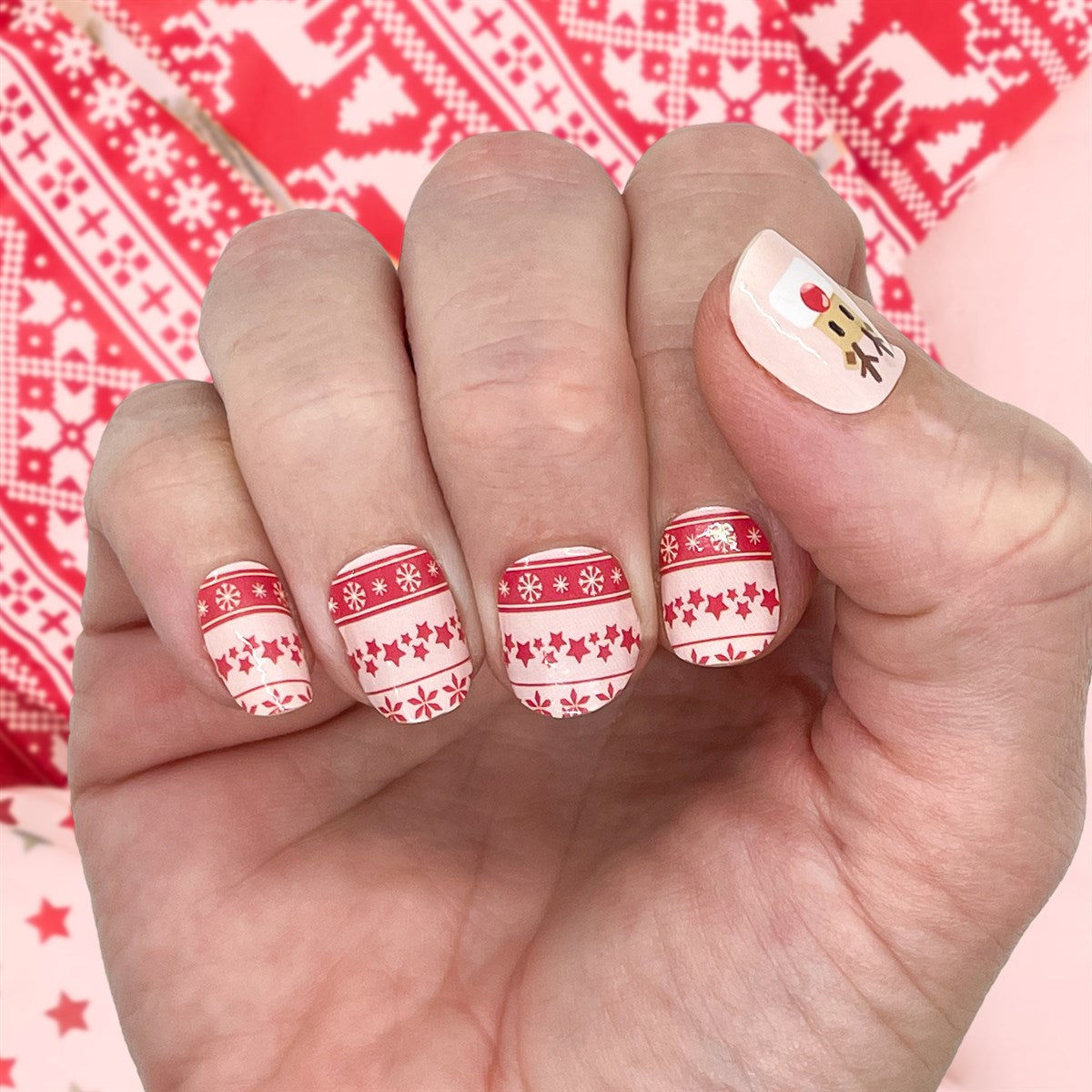 Nail Wrap - Rudolph's Sweater