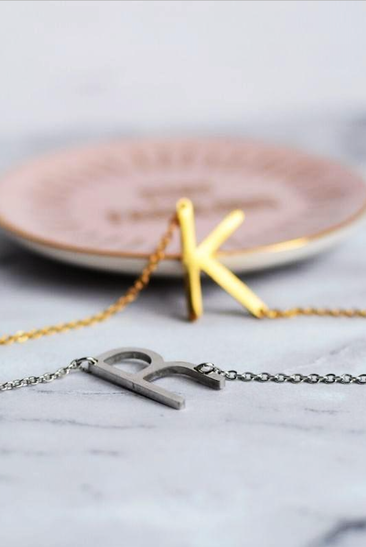 Mini Initial Letter Necklace