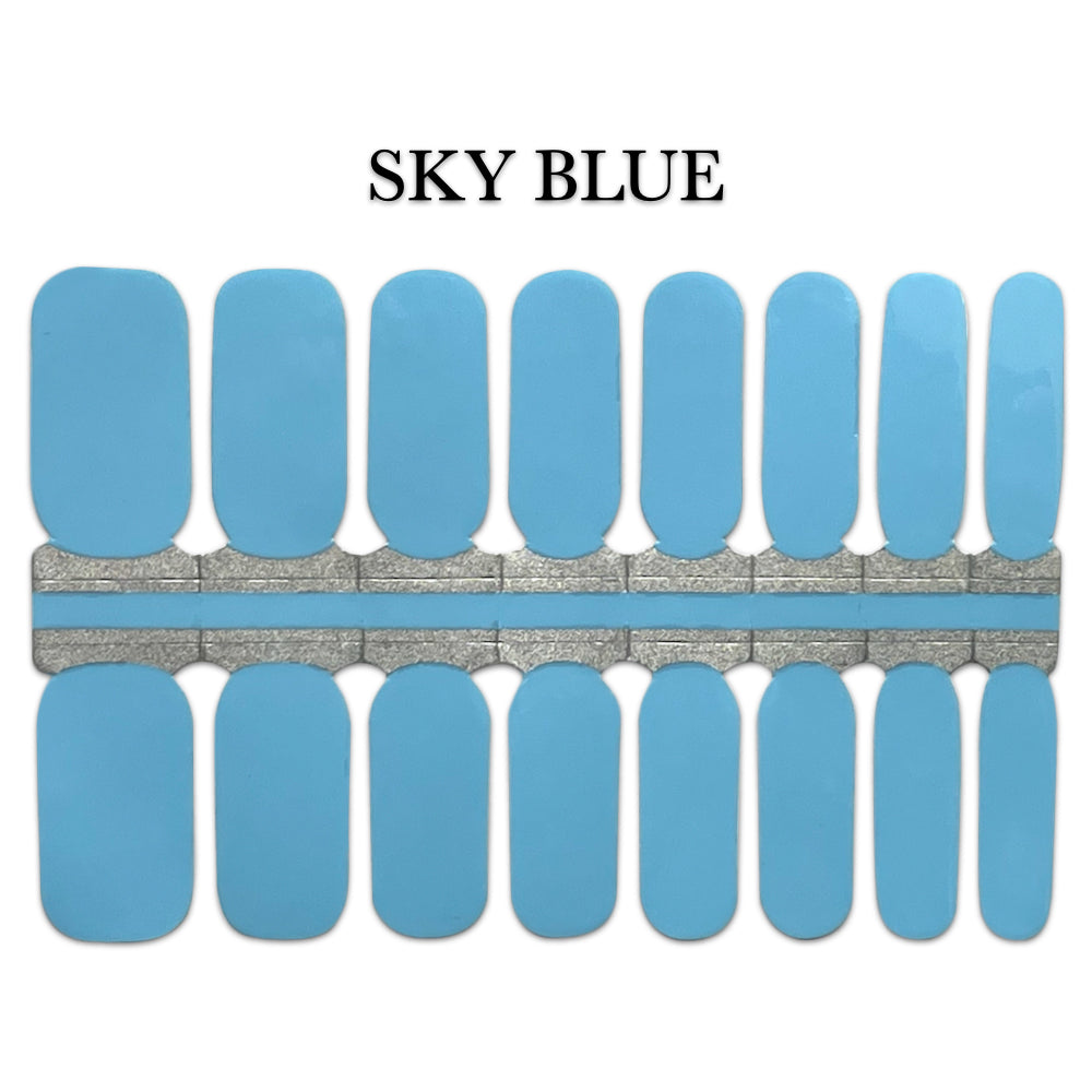 Nail Wrap - Sky Blue