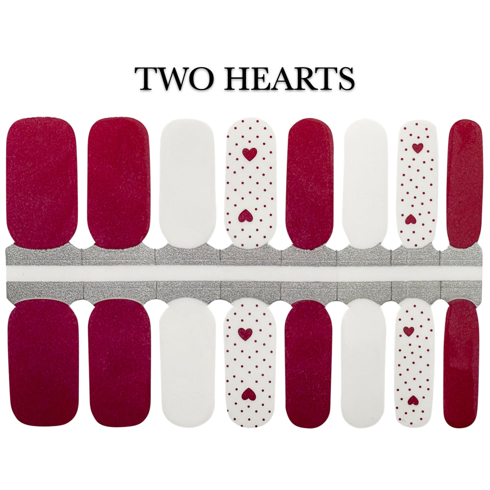 Nail Wrap - Two Hearts