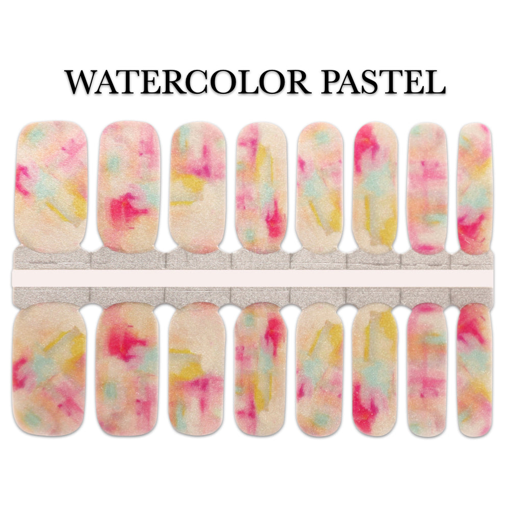 Nail Wrap - Watercolor Pastel