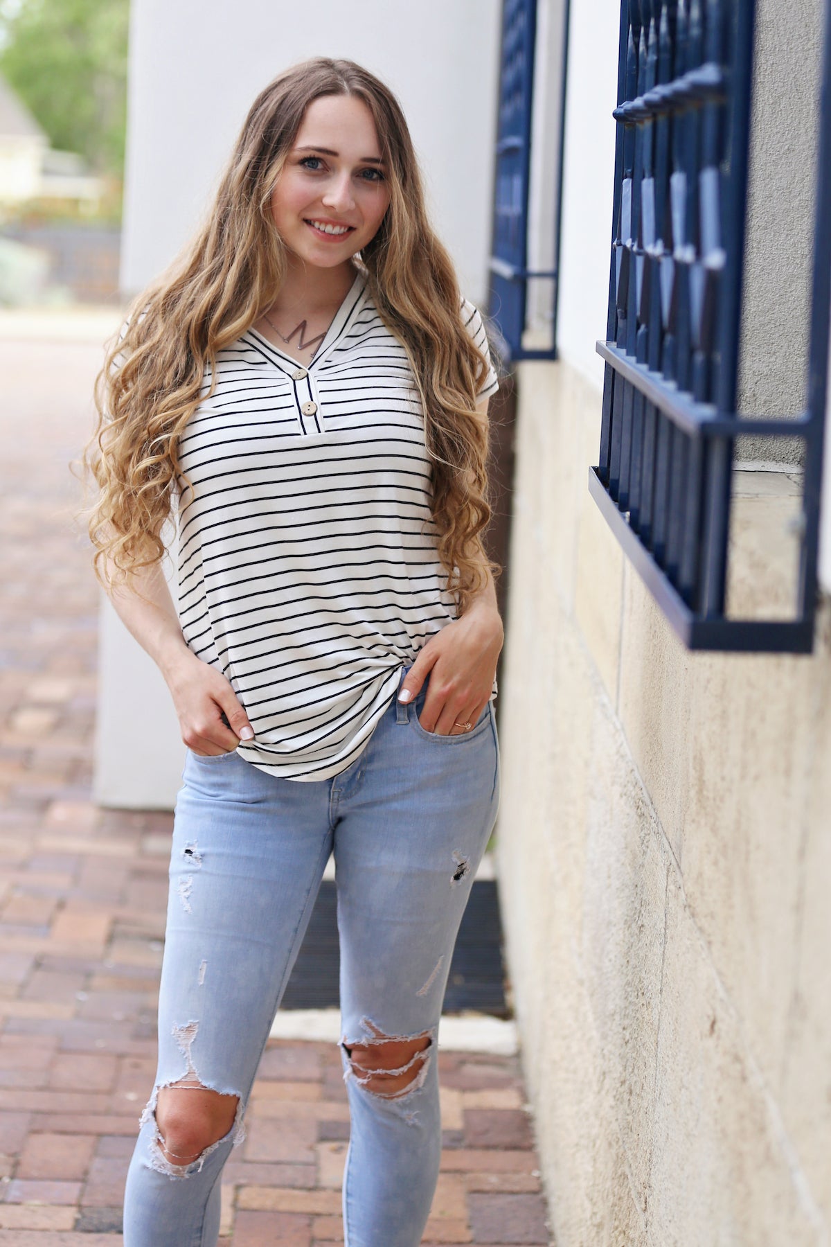 Striped Nautical Top - All Sales Final